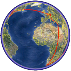 MG80 time line on Google earth